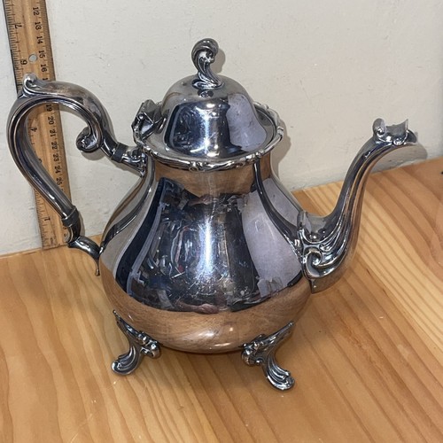 Webster Wilcox Silver Plated Tea Pot Victorian - photo 4