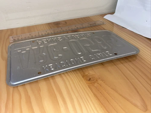 VINTAGE PENNSYLVANIA KEYSTONE STATE License Plate - photo 3
