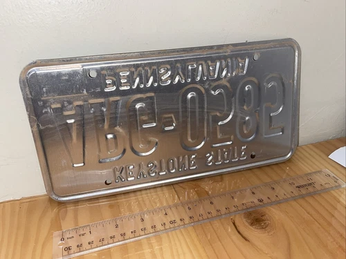 VINTAGE PENNSYLVANIA KEYSTONE STATE License Plate - photo 4