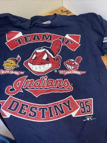Cleveland Indians 95 Destiny T-shirt Large Lee Sports