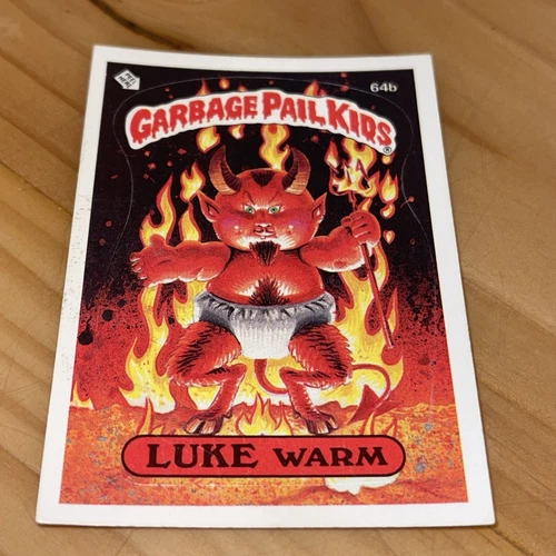 1985 Topps Garbage Pail Kids GPK Series 2 # 64b Luke Warm