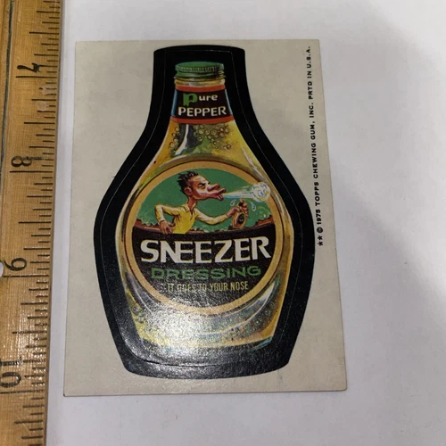 1975 VINTAGE WACKY PACKAGES 12TH SERIES SINGLE Sneezer
