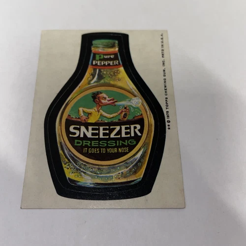 1975 VINTAGE WACKY PACKAGES 12TH SERIES SINGLE Sneezer - photo 2