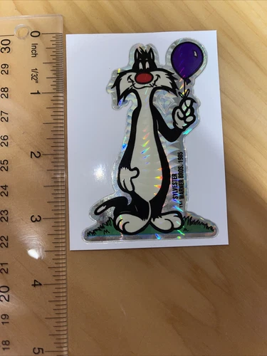 Vintage Stickers 80s PRISM VENDING Machine LOONEY TUNES SYLVESTE