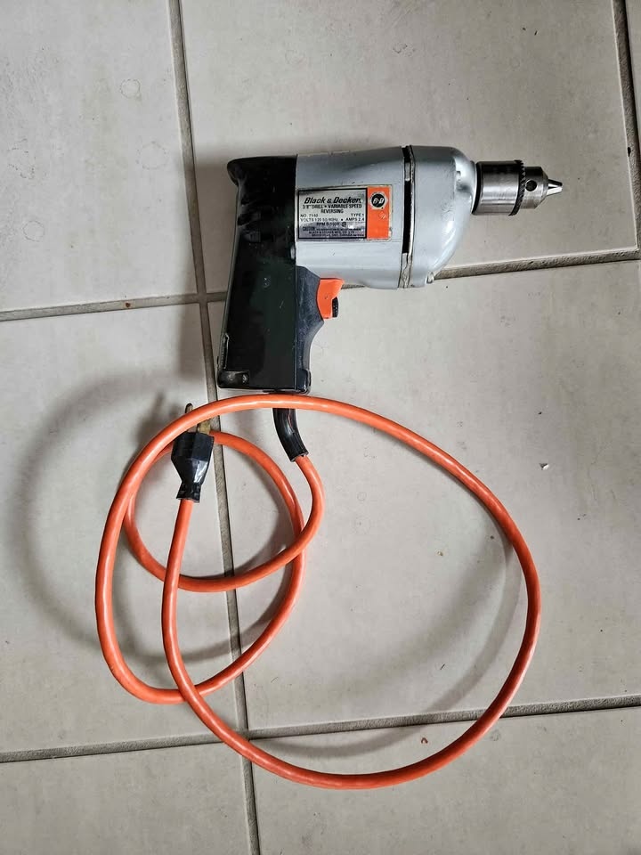 Electric drill. Works but get a little burning smell and some sm