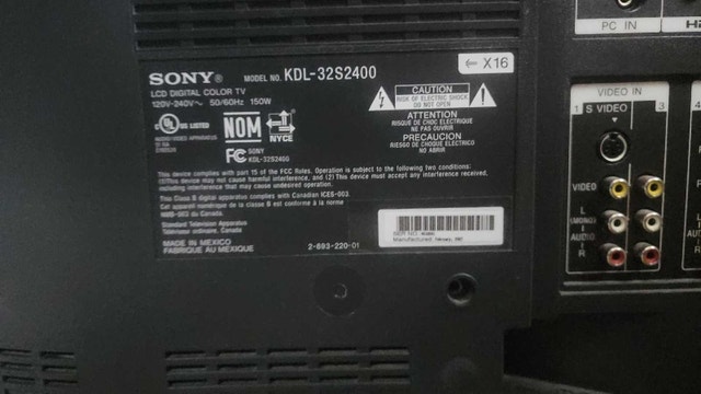 Sony 32" LCD TV