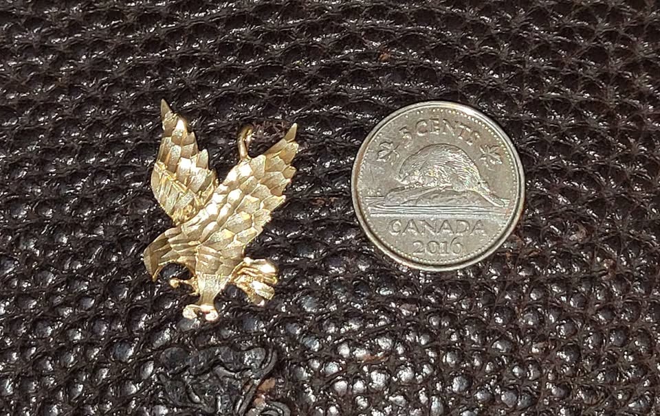 VINTAGE 10K Gold Eagle Pendant (1.2 Grams) - photo 5
