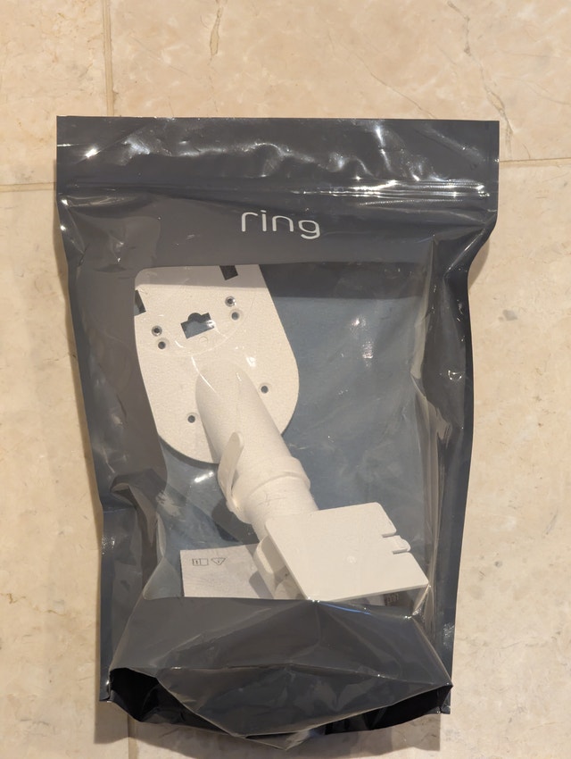 Ring Wall Mount for Cameras and Solar Panels - White NEW - photo 2