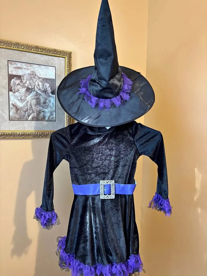 Witch costume with hat child size small (4-6) spirit Hallo thumbnail