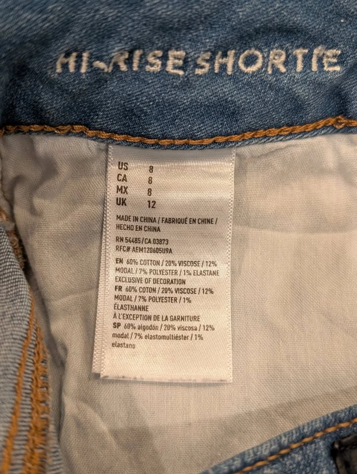 American Eagle Womens Size 8 Blue Jean Hi-Rise Shortie - photo 4