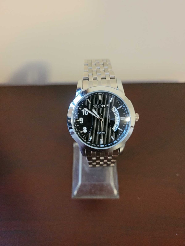 New Men's Black Quartz Skone watch - photo 2