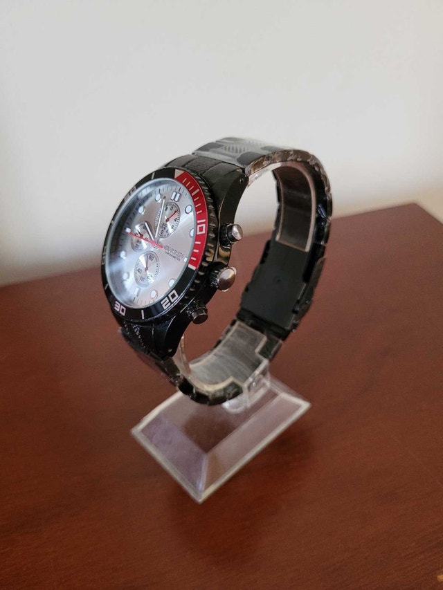 Brand New Curren Black and Silver Chronograph Men's Watch - photo 2