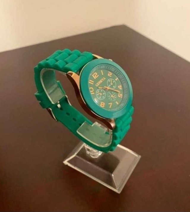 Brand New Geneva Dark Green Watch with Gold Accents - photo 3