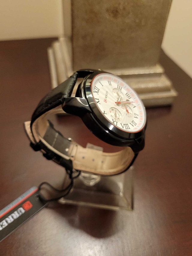 Brand New Curren Black and White Chronograph Men's Watch - photo 3