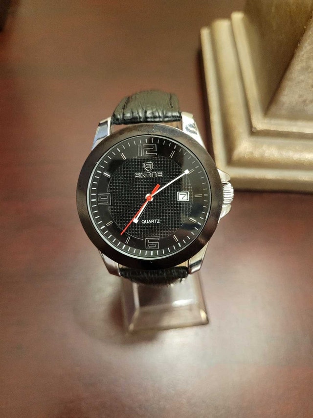 Brand New Skone Black Quartz Men's Watch - photo 2