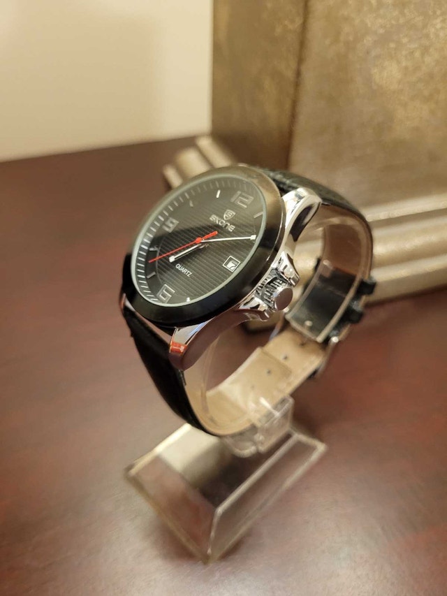 Brand New Skone Black Quartz Men's Watch - photo 4