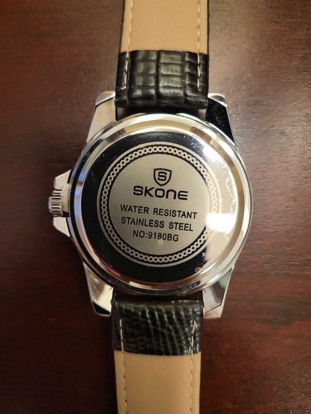 Brand New Skone Black and Silver Quartz Men's Watch - photo 5