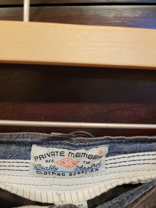 Private Member 1976 Men's Gray Cargo Shorts - photo 3