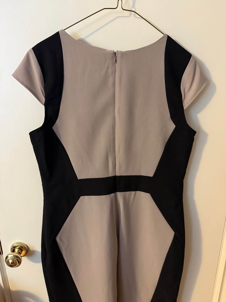 Voir Voir Ladies Work Dress - Size 10 - Black & Beige - photo 2