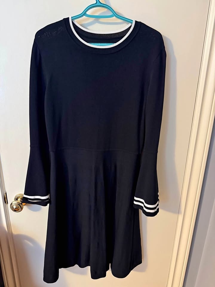 Eliza J Ladies Dress - Size L black- Black