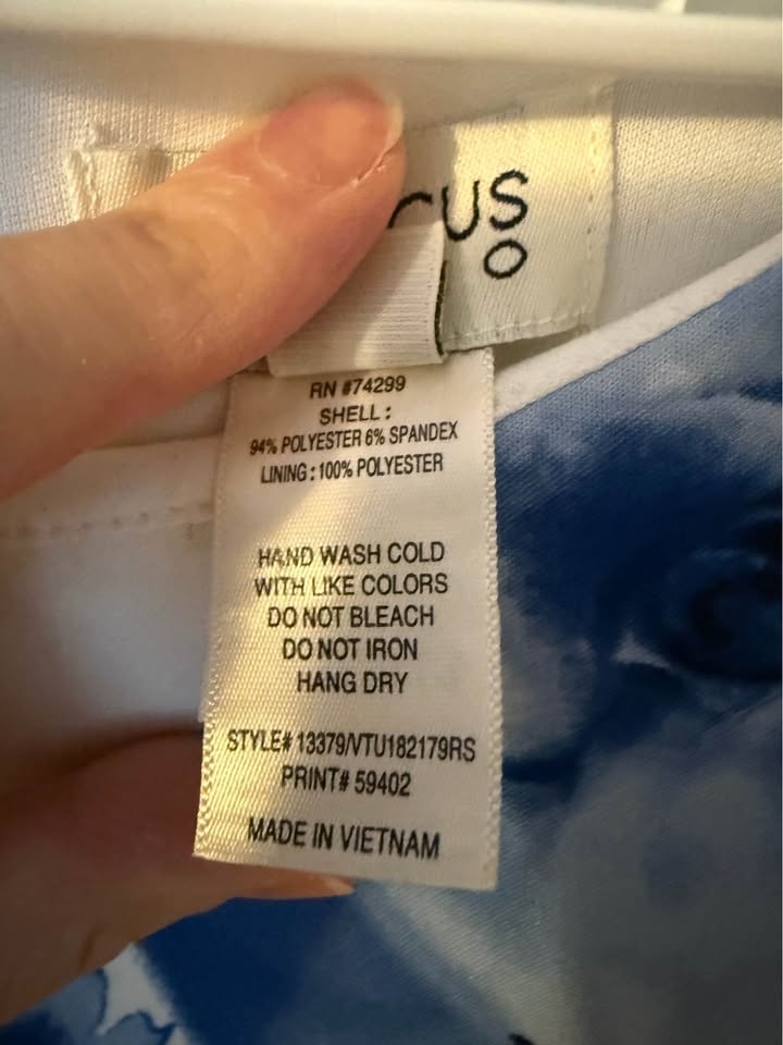 Enfocus Ladies Dress - Size 14 - Blue and White Floral - photo 3