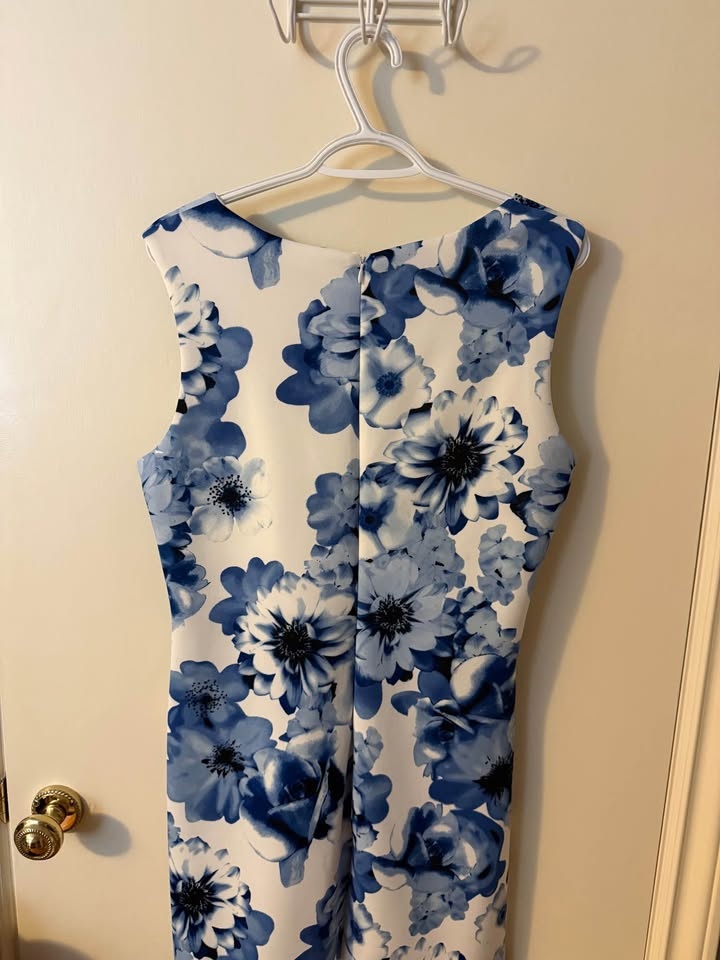 Enfocus Ladies Dress - Size 14 - Blue and White Floral - photo 4