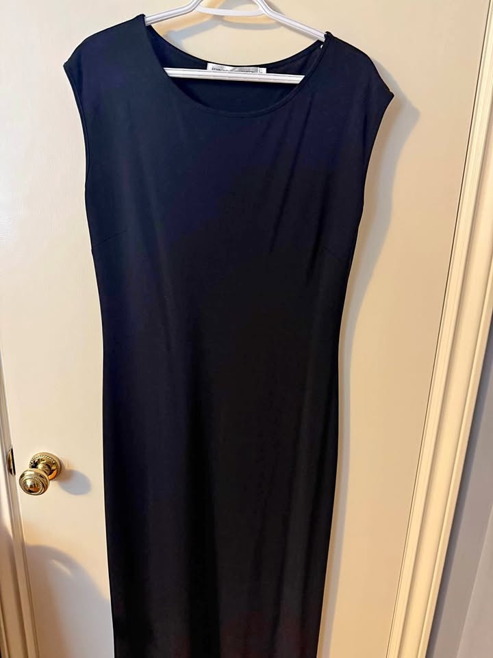 Vintage Fenn Wright Manson Ladies Maxi Dress - Size XL - Black