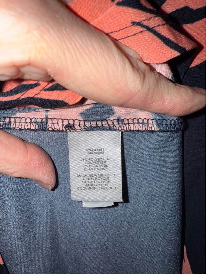 Lauren by Ralph Lauren Ladies Dress - Size 12 - Navy & Pink - photo 4