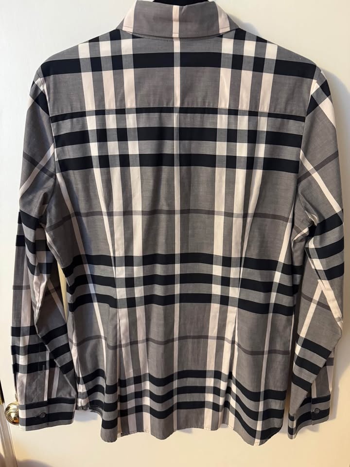 Ladies Blouse (Burberry London) - Size 10 - Grey, Black, Cream - photo 2
