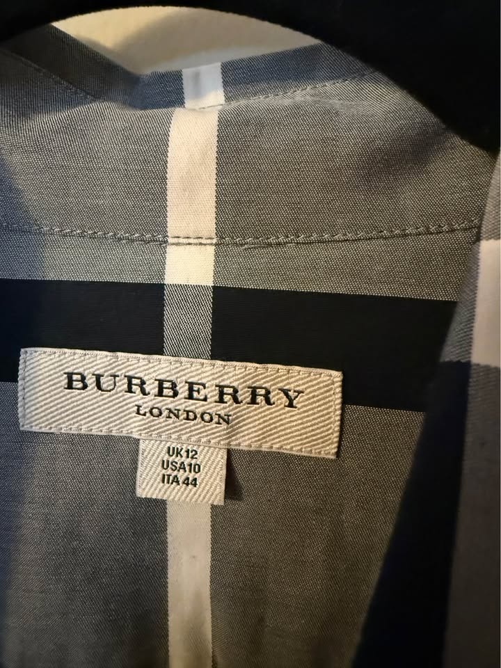 Ladies Blouse (Burberry London) - Size 10 - Grey, Black, Cream - photo 3
