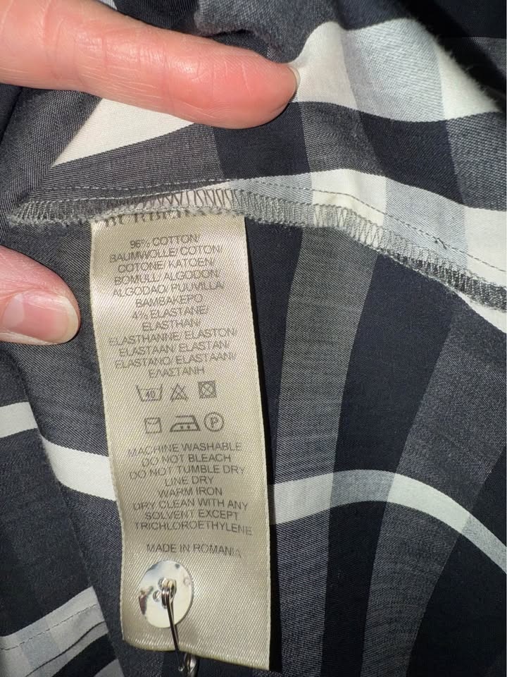 Ladies Blouse (Burberry London) - Size 10 - Grey, Black, Cream - photo 4