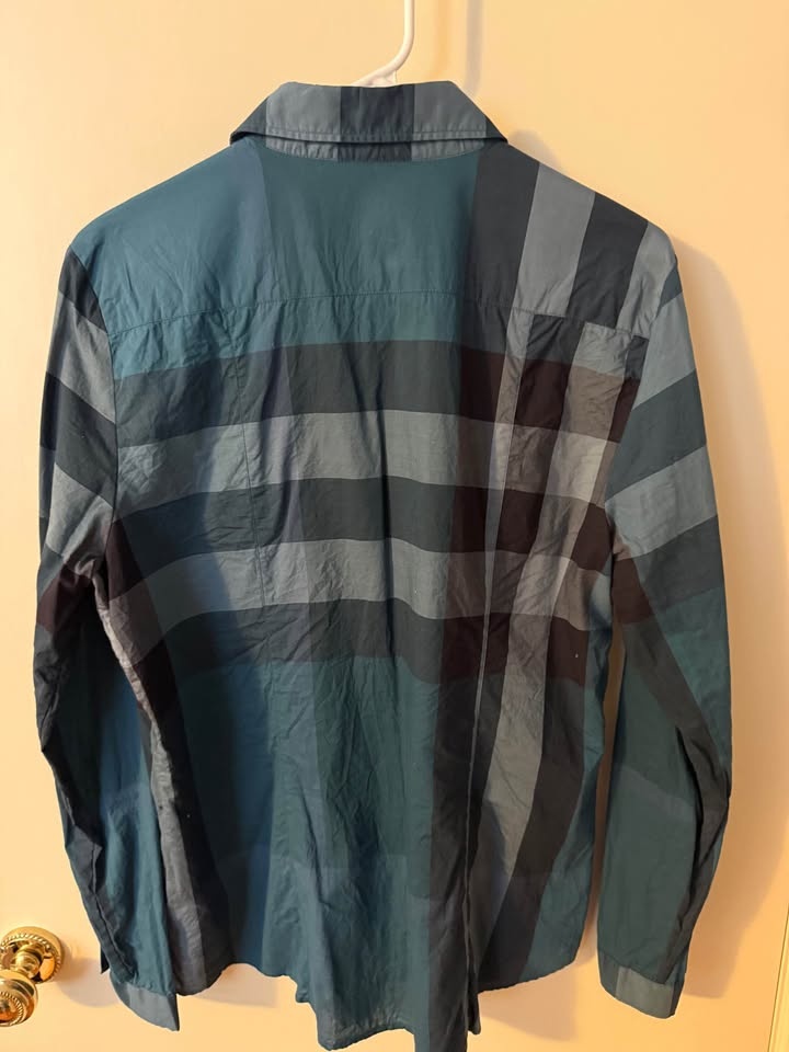 Ladies Blouse Burberry Brit - Size L - Teal - photo 2