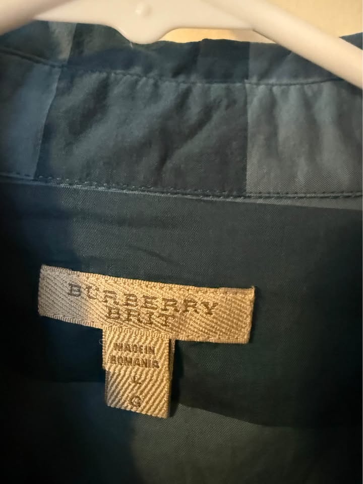 Ladies Blouse Burberry Brit - Size L - Teal - photo 3