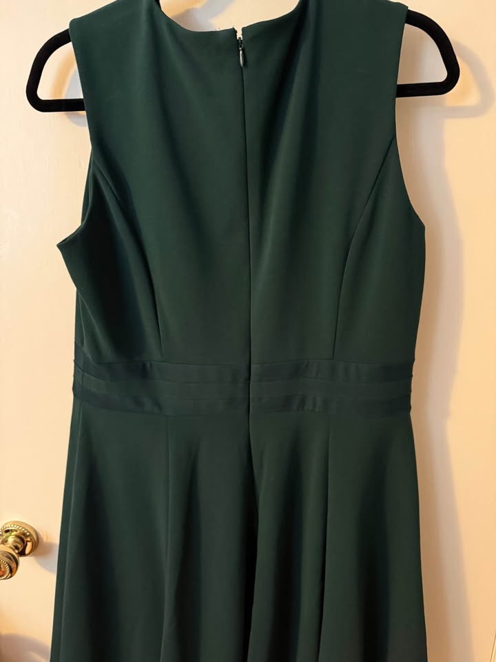 Calvin Klein Ladies Fit and Flair Dress - Size 14 - Dark Green - photo 2