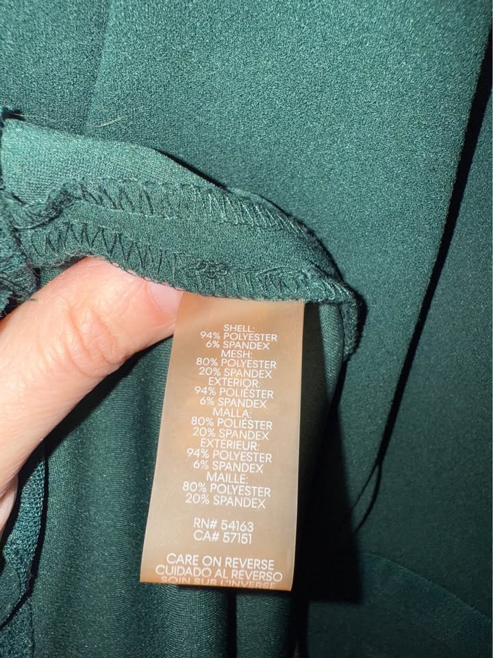 Calvin Klein Ladies Fit and Flair Dress - Size 14 - Dark Green - photo 4