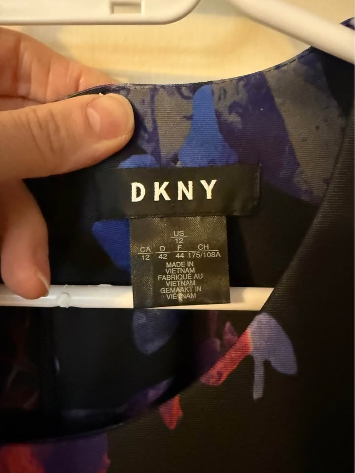 DKNY Ladies Dress - Size 12 - Black Floral - photo 5