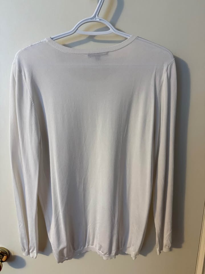 Pink Tartan Light Sweater -Size XL - White - photo 2