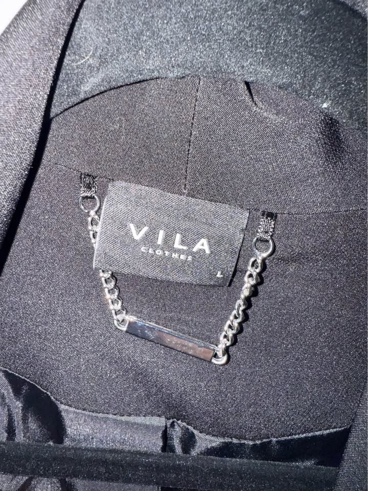 Vila Ladies Blazer - Size L - Black and Floral - photo 3