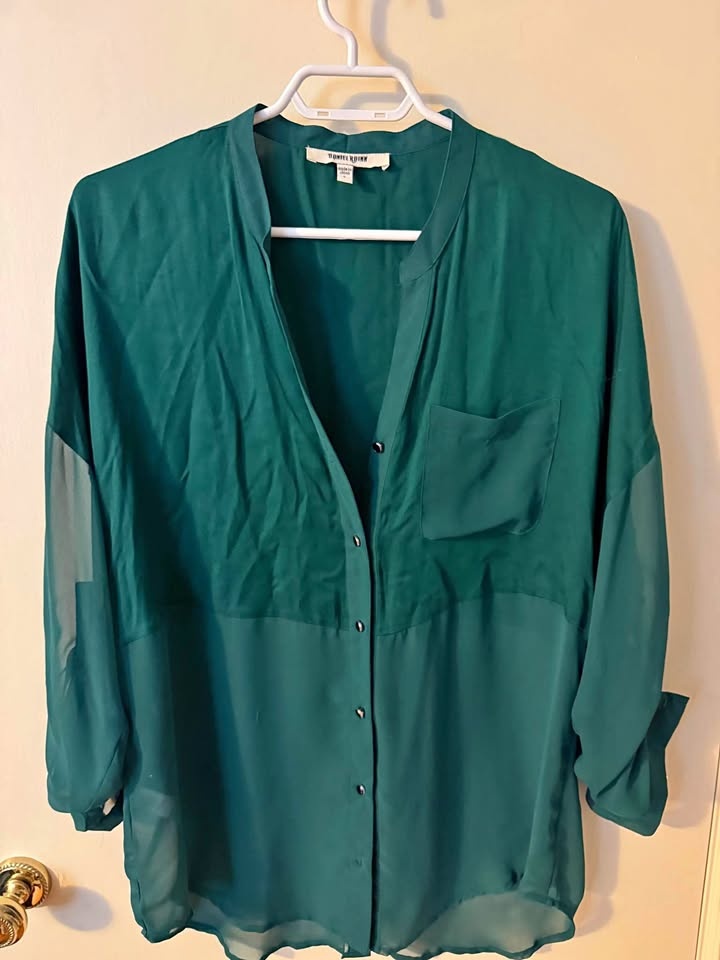 Daniel Rainn - Ladies Blouse - Size L - Green