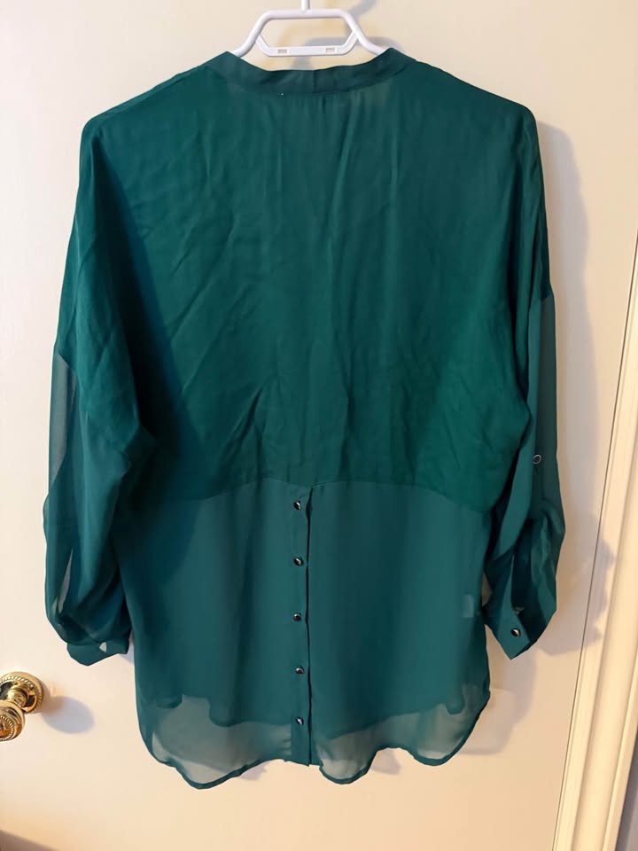 Daniel Rainn - Ladies Blouse - Size L - Green - photo 3