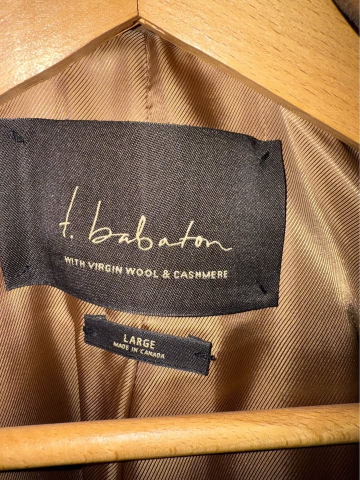 Aritzia Wool Military Jacket Camel Size L - photo 4