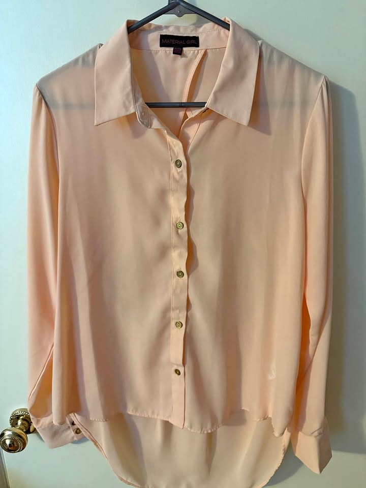 Material Girl Blouse - Ladies XL - Light Pink