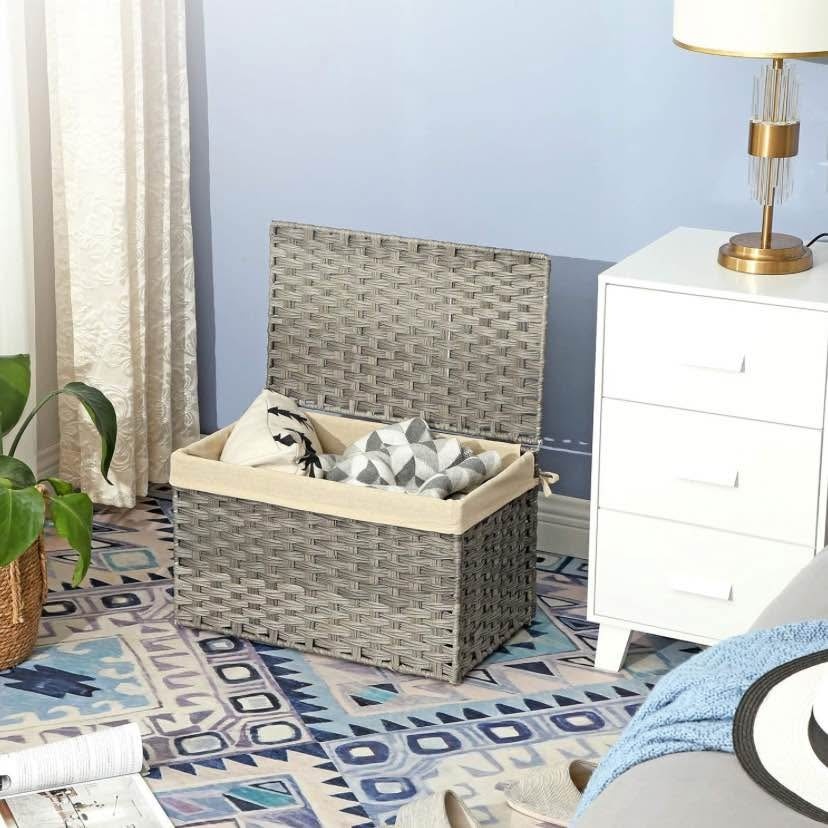 SONGMICS 65L Storage Basket with Lid - BRAND NEW - photo 4
