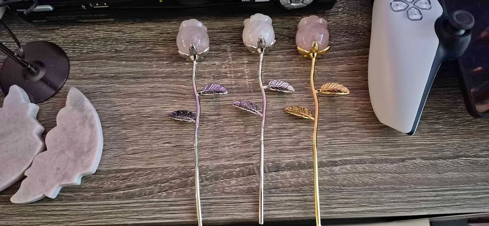 Rose Quartz Roses $20 each