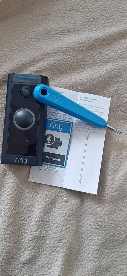 Ring Video Doorbell Wired and its included tools mod;5AT3T5