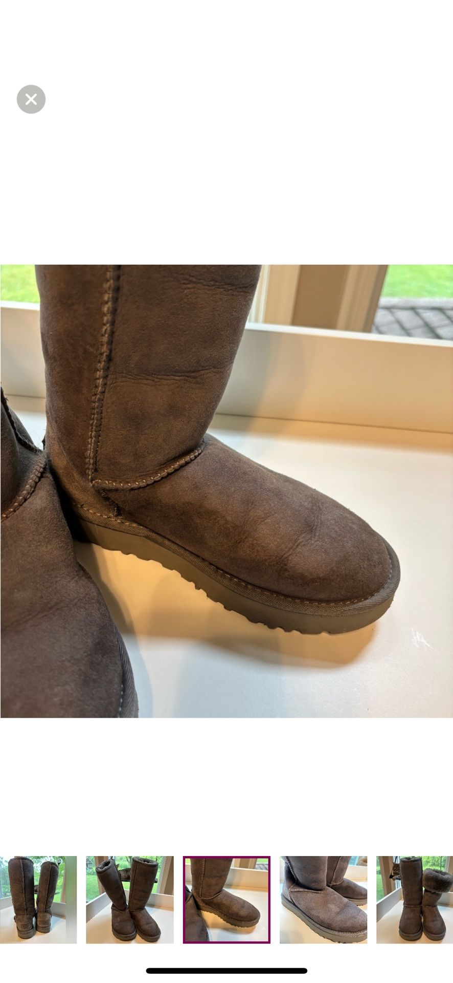 Ugg Chocolate Suede Boots - photo 4