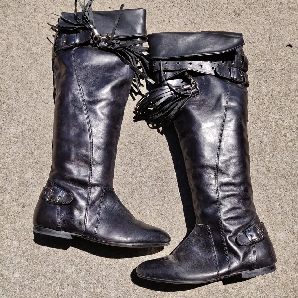 Black Leather Boots