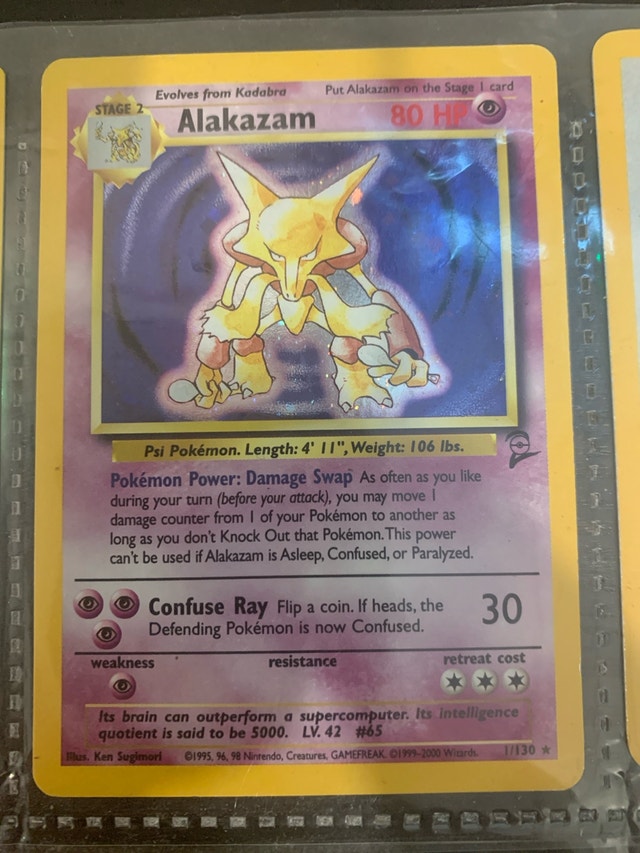Alakazam Pokemon Card