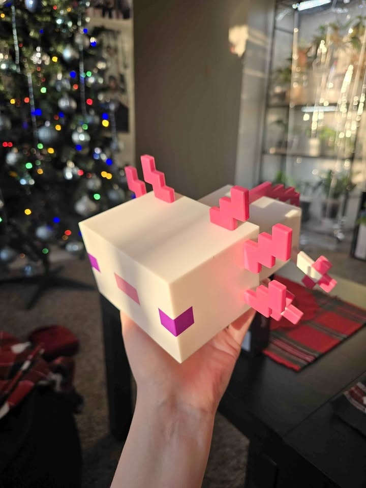 Minecraft axolotl light 5 colors