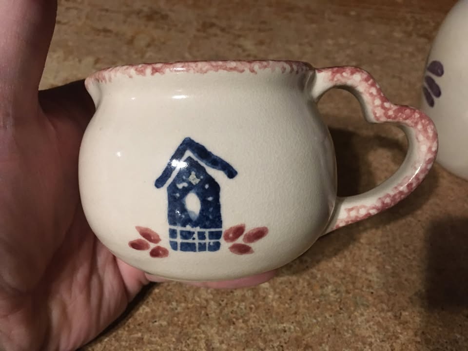 PAIR OF VINTAGE LOOMCO CHINA CREAMER AND PITCHER HEART & HOUSE - photo 5